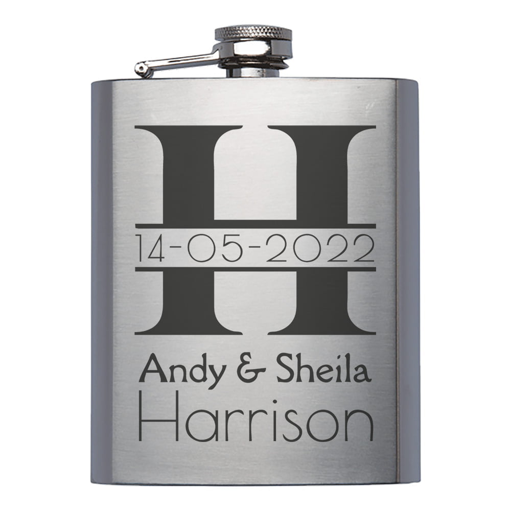 Flachmann Vatertag Geschenk Vatertag origineller Flachmann personalisiert Hochzeit | Personalisierte Geschenke Gravierter Flachmann zum Vatertag