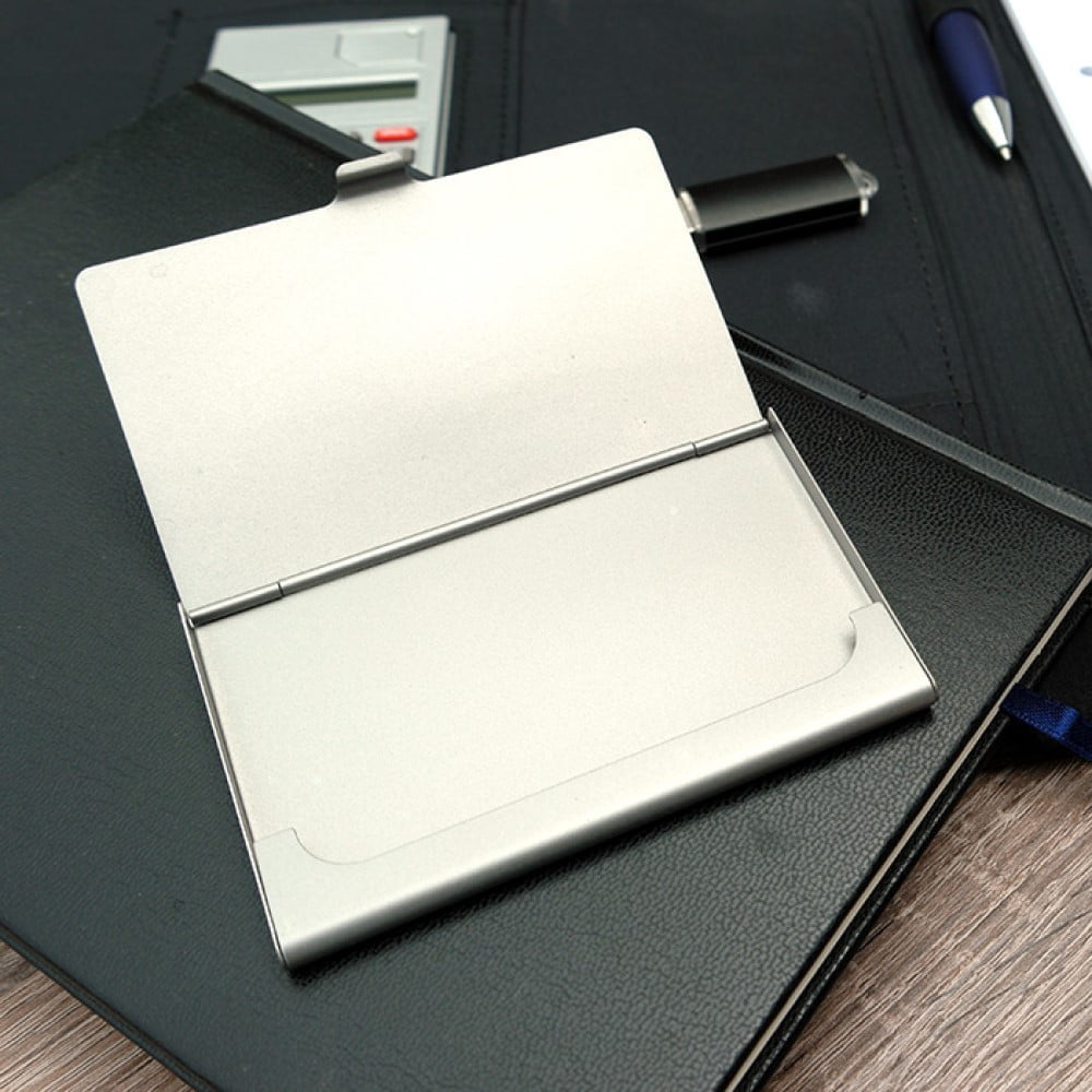 Visitenkartenhalter mit Gravur Business persönlicher Text | Personalisierte Geschenke Gravierter Visitenkartenhalter mit Text