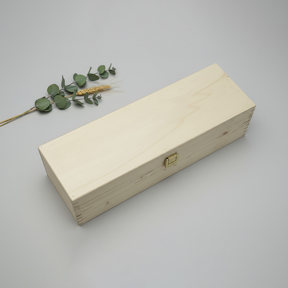 Weinkiste mit Verschluss 1 Fach persönliches Geschenk mit Namen Firmengeschenk Logo | Personalisierte Geschenke Weinkiste mit Gravur und Verschluss | 1 Kiste - Bild 5
